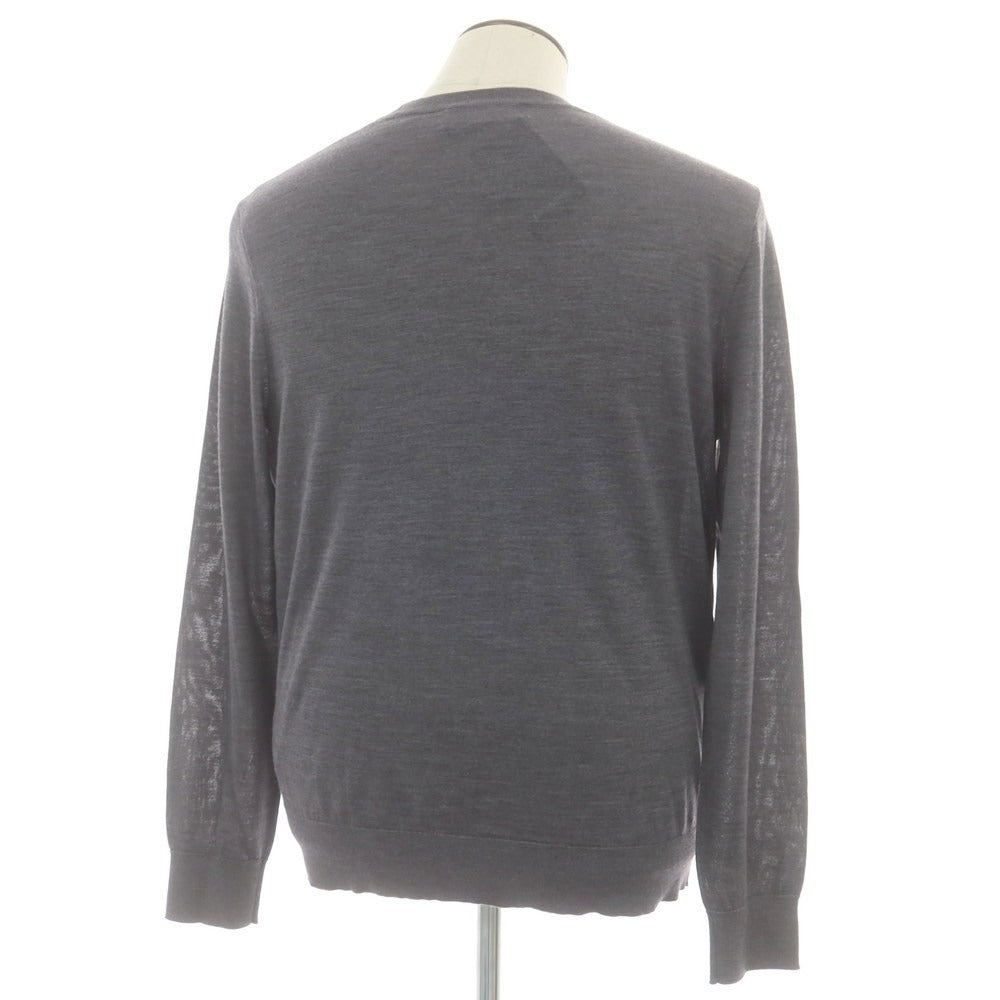 【新品】ディースクエアード DSQUARED2 ハイゲージ ウール クルーネック プルオーバーニット グレー【 XL 】【 状態ランクN 】【 メンズ 】