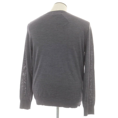 【新品】ディースクエアード DSQUARED2 ハイゲージ ウール クルーネック プルオーバーニット グレー【 XL 】【 状態ランクN 】【 メンズ 】