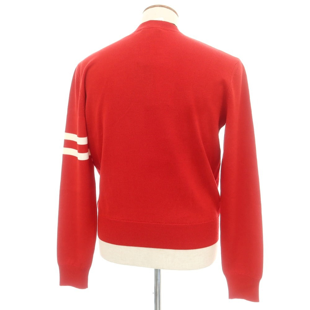 【新品】ディースクエアード DSQUARED2 ウール Vネック プルオーバーニット レッド【 M 】【 状態ランクN 】【 メンズ 】