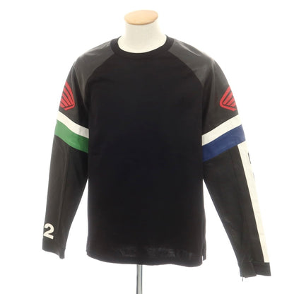 【新品アウトレット】ディースクエアード DSQUARED2 × HONDA コットン クルーネック 長袖Ｔシャツ ブラック【 XS 】【 状態ランクN- 】【 メンズ 】