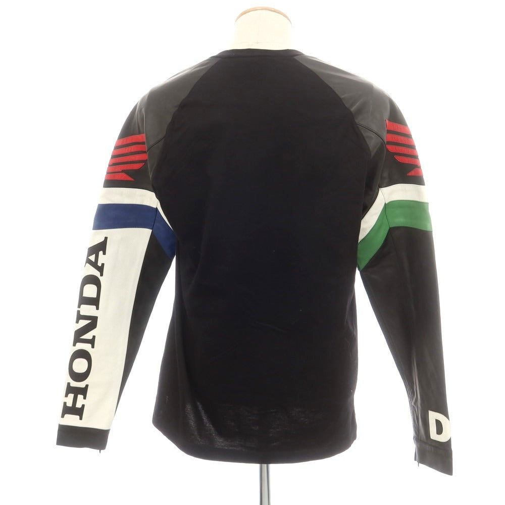【新品アウトレット】ディースクエアード DSQUARED2 × HONDA コットン クルーネック 長袖Ｔシャツ ブラック【サイズXS】【 状態ランクN- 】【 メンズ 】 [CPD]