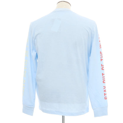 【新品】ディースクエアード DSQUARED2 コットン クルーネック 長袖Ｔシャツ ライトブルー【 L 】【 状態ランクN 】【 メンズ 】
