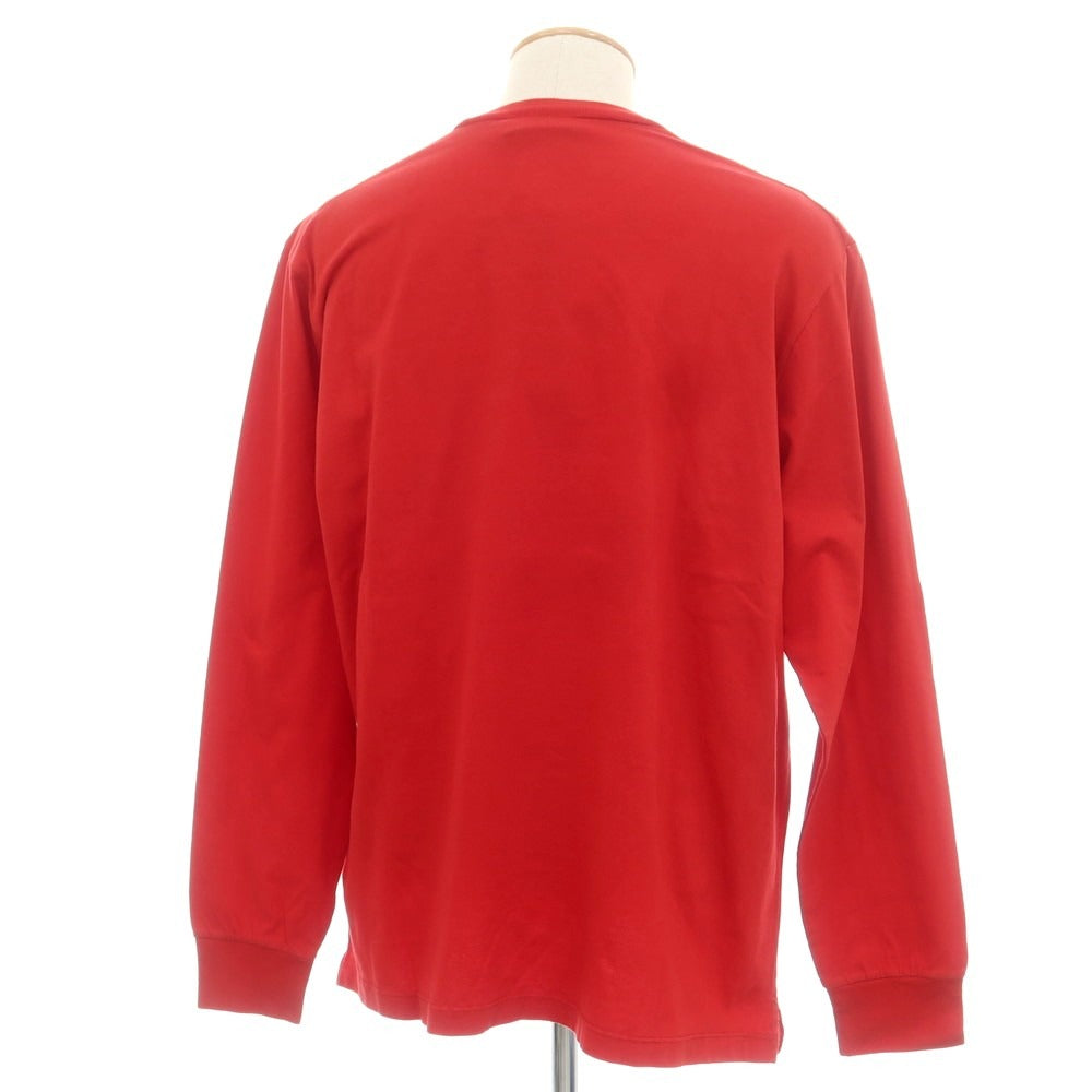 【新品】ディースクエアード DSQUARED2 コットン クルーネック 長袖Ｔシャツ レッド【 S 】【 状態ランクN 】【 メンズ 】