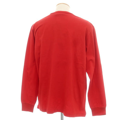 【新品】ディースクエアード DSQUARED2 コットン クルーネック 長袖Ｔシャツ レッド【 S 】【 状態ランクN 】【 メンズ 】