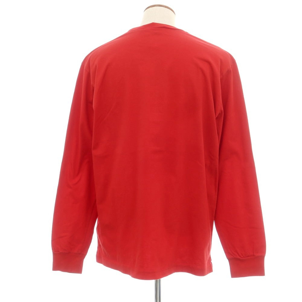【新品】ディースクエアード DSQUARED2 コットン クルーネック 長袖Ｔシャツ レッド【サイズM】【 状態ランクN 】【 メンズ 】 [CPD]