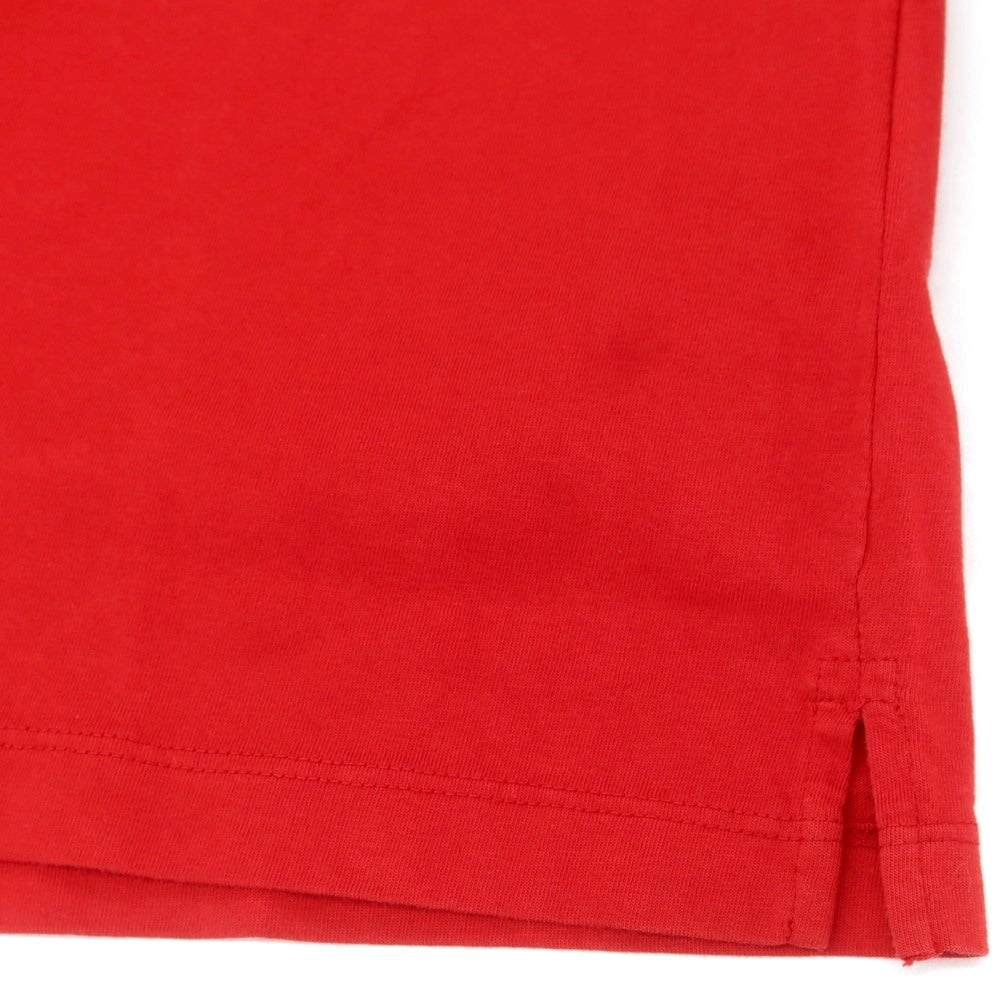 【新品】ディースクエアード DSQUARED2 コットン クルーネック 長袖Ｔシャツ レッド【 L 】【 状態ランクN 】【 メンズ 】