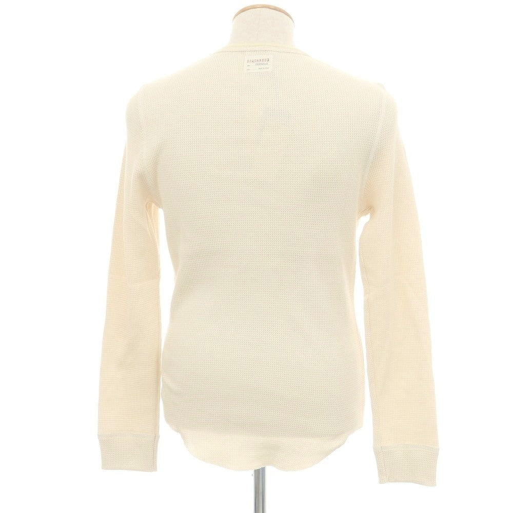 【新品】ディースクエアード DSQUARED2 UNDERWEAR コットンサーマル クルーネック 長袖Ｔシャツ ベージュ【 Ｓ 】【 状態ランクN 】【 メンズ 】