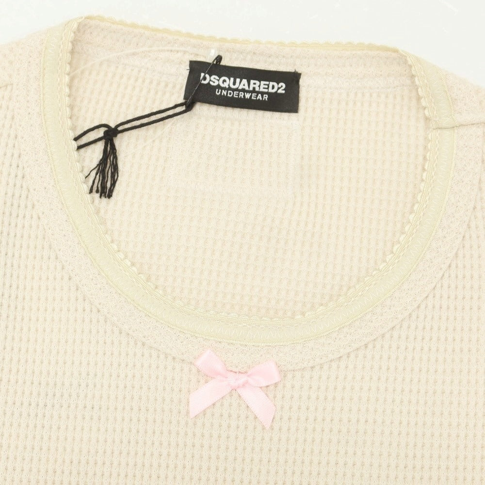 【新品】ディースクエアード DSQUARED2 UNDERWEAR コットンサーマル クルーネック 長袖Ｔシャツ ベージュ【サイズＳ】【 状態ランクN 】【 メンズ 】 [CPD]
