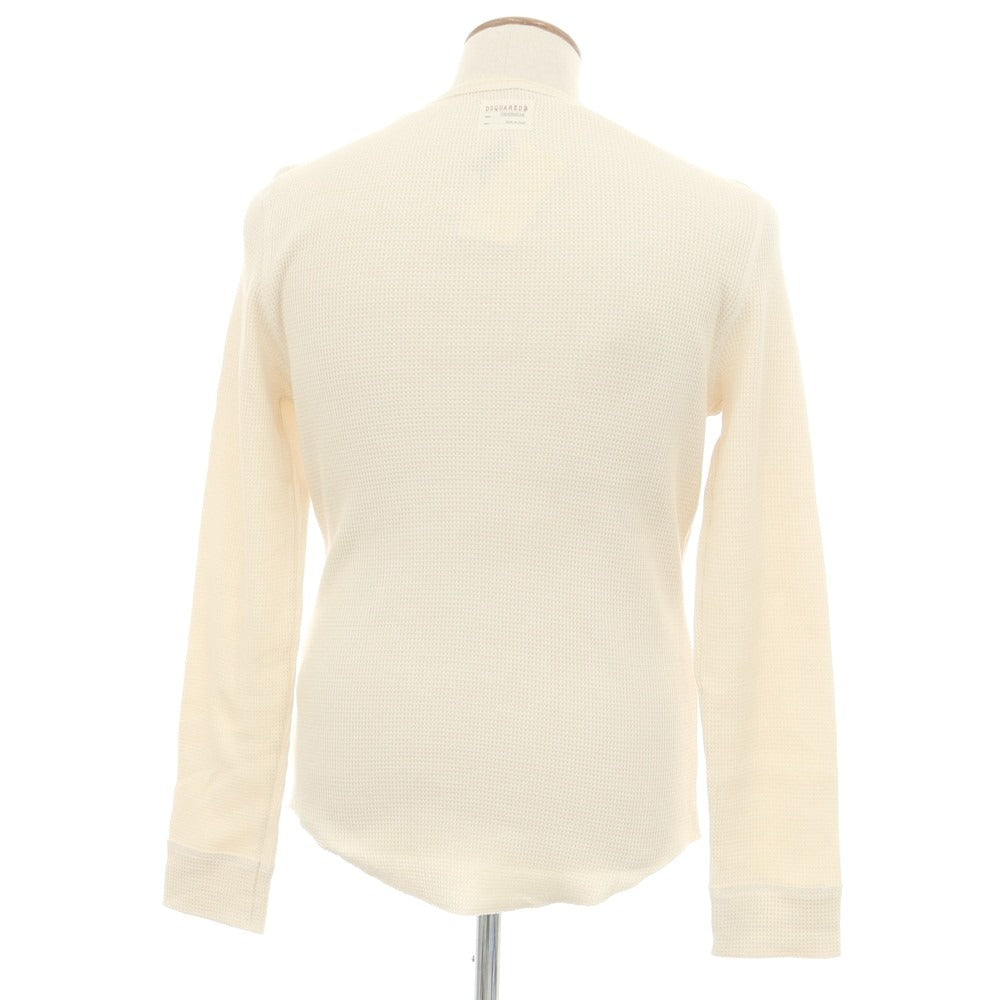 【新品】ディースクエアード DSQUARED2 UNDERWEAR コットンサーマル クルーネック 長袖Ｔシャツ ベージュ【 Ｍ 】【 状態ランクN 】【 メンズ 】