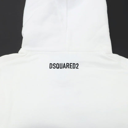 【中古】ディースクエアード DSQUARED2 コットン スウェット プルオーバー パーカー ホワイト【 XS 】【 状態ランクB 】【 メンズ 】