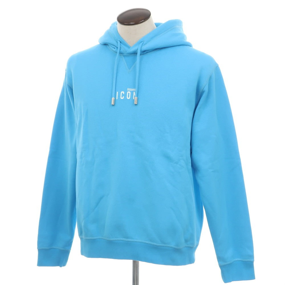 【新品】ディースクエアード DSQUARED2 コットン スウェット プルオーバー パーカー ライトブルー【 XL 】【 状態ランクN 】【 メンズ 】