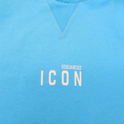 【新品】ディースクエアード DSQUARED2 コットン スウェット プルオーバー パーカー ライトブルー【 XL 】【 状態ランクN 】【 メンズ 】