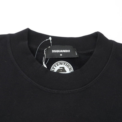 【新品】ディースクエアード DSQUARED2 コットン クルーネック スウェット ブラック【 M 】【 状態ランクN 】【 メンズ 】