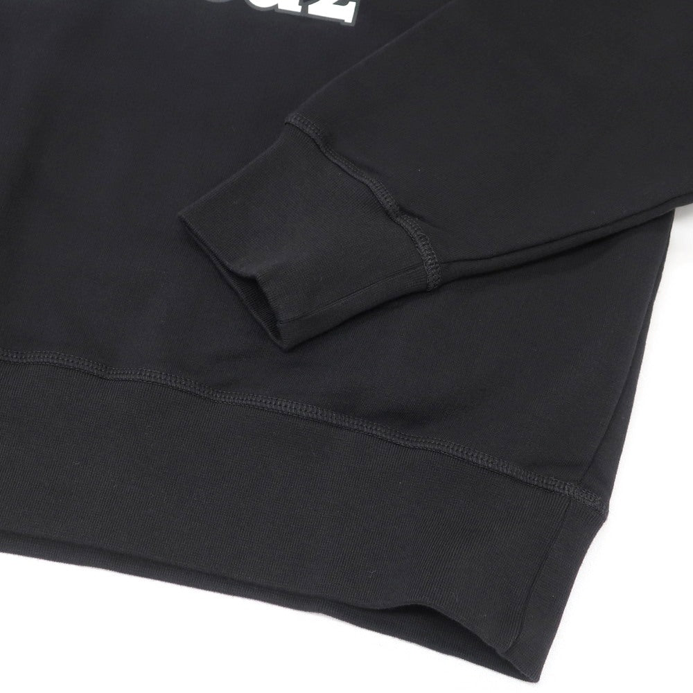 【新品】ディースクエアード DSQUARED2 コットン クルーネック スウェット ブラック【 M 】【 状態ランクN 】【 メンズ 】