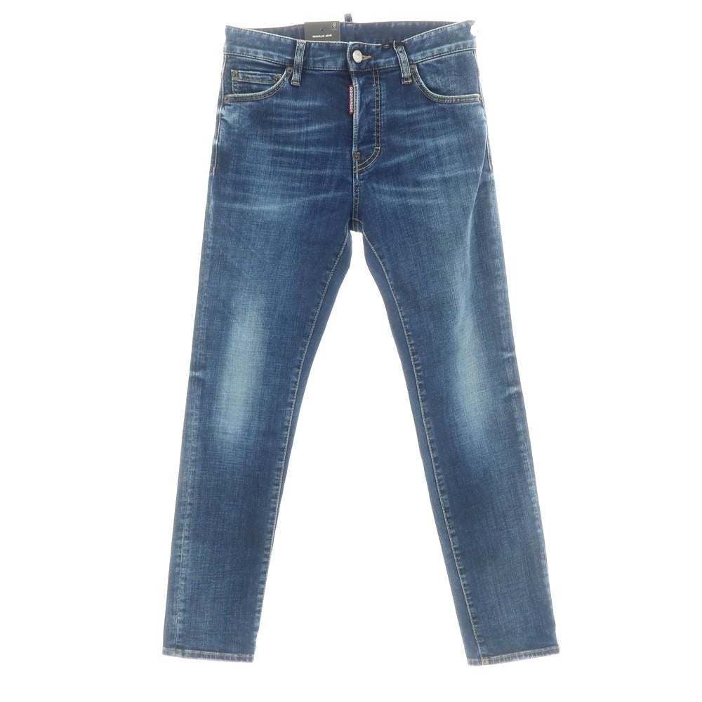 【新品】ディースクエアード DSQUARED2 REGULAR JEAN ストレッチ コットン ジーンズ デニムパンツ ネイビー【サイズ42】【 状態ランクN 】【 メンズ 】 [CPD]