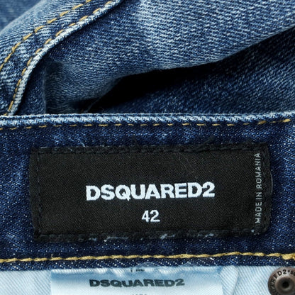 【新品】ディースクエアード DSQUARED2 REGULAR JEAN ストレッチ コットン ジーンズ デニムパンツ ネイビー【 42 】【 状態ランクN 】【 メンズ 】