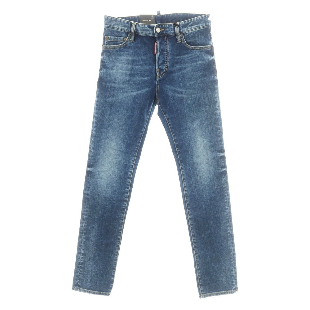 【新品】ディースクエアード DSQUARED2 REGULAR JEAN ストレッチ コットン ジーンズ デニムパンツ ネイビー【サイズ42】【 状態ランクN 】【 メンズ 】 [CPD]