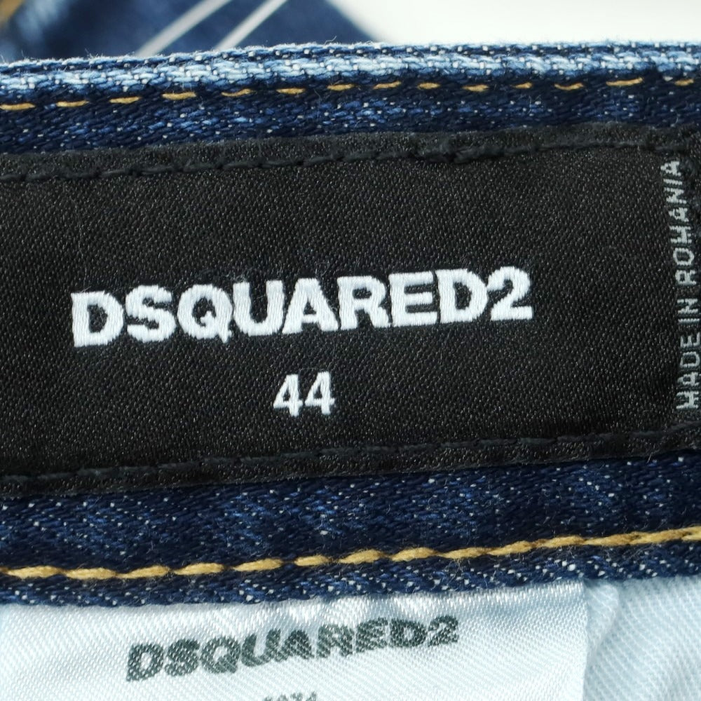 【新品】ディースクエアード DSQUARED2 REGULAR JEAN ストレッチ コットン ジーンズ デニムパンツ ネイビー【 サイズ44 】【 状態ランクN 】【 メンズ 】 [BPD]