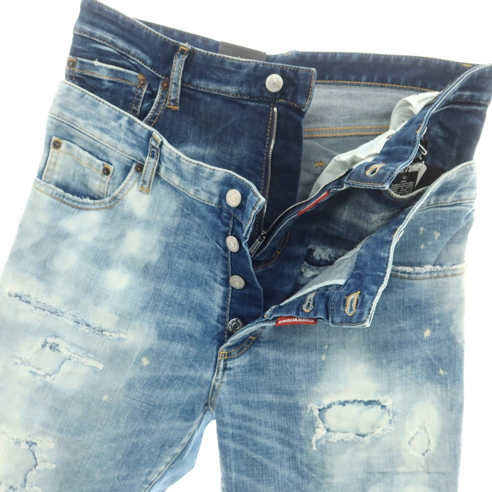【新品】ディースクエアード DSQUARED2 Skinny Twin Pack Jean セミフレア ジーンズ デニムパンツ ブルー【サイズ48】【 状態ランクN 】【 メンズ 】 [CPD]