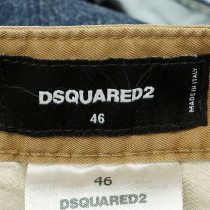 【新品】ディースクエアード DSQUARED2 642 Twin Pack Jean ストレッチ コットンポリエステル ジーンズ デニムパンツ ネイビーxベージュ【 46 】【 状態ランクN 】【 メンズ 】