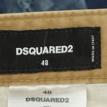 【新品】ディースクエアード DSQUARED2 642 Twin Pack Jean ストレッチ コットンポリエステル ジーンズ デニムパンツ ネイビーxベージュ【 48 】【 状態ランクN 】【 メンズ 】