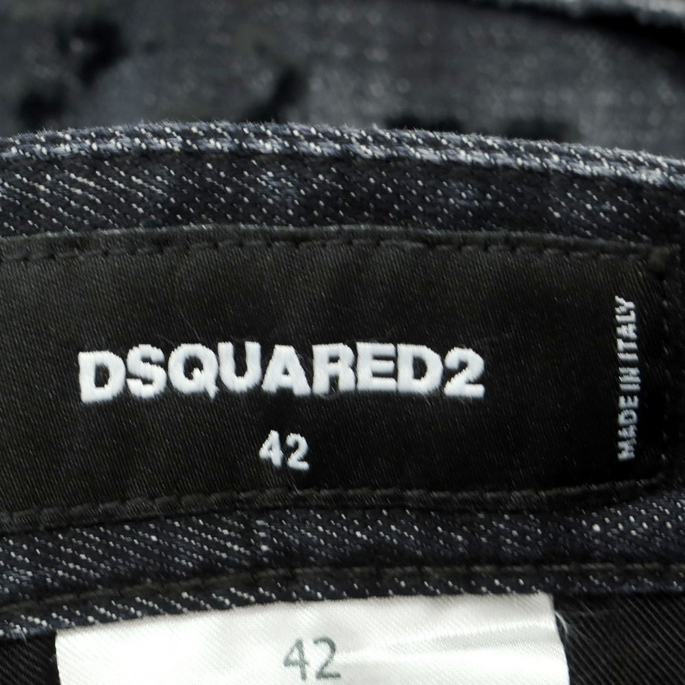 【新品アウトレット】ディースクエアード DSQUARED2 642 Twin Pack Jean ストレッチ コットン ジーンズ デニムパンツ ブラック【サイズ42】【 状態ランクN- 】【 メンズ 】 [CPD]