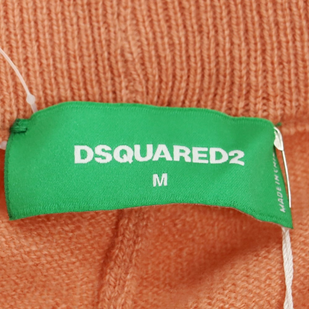 【新品】ディースクエアード DSQUARED2 カシミヤ ニット イージーパンツ サーモン系【サイズM】【 状態ランクN 】【 メンズ 】 [DPD]