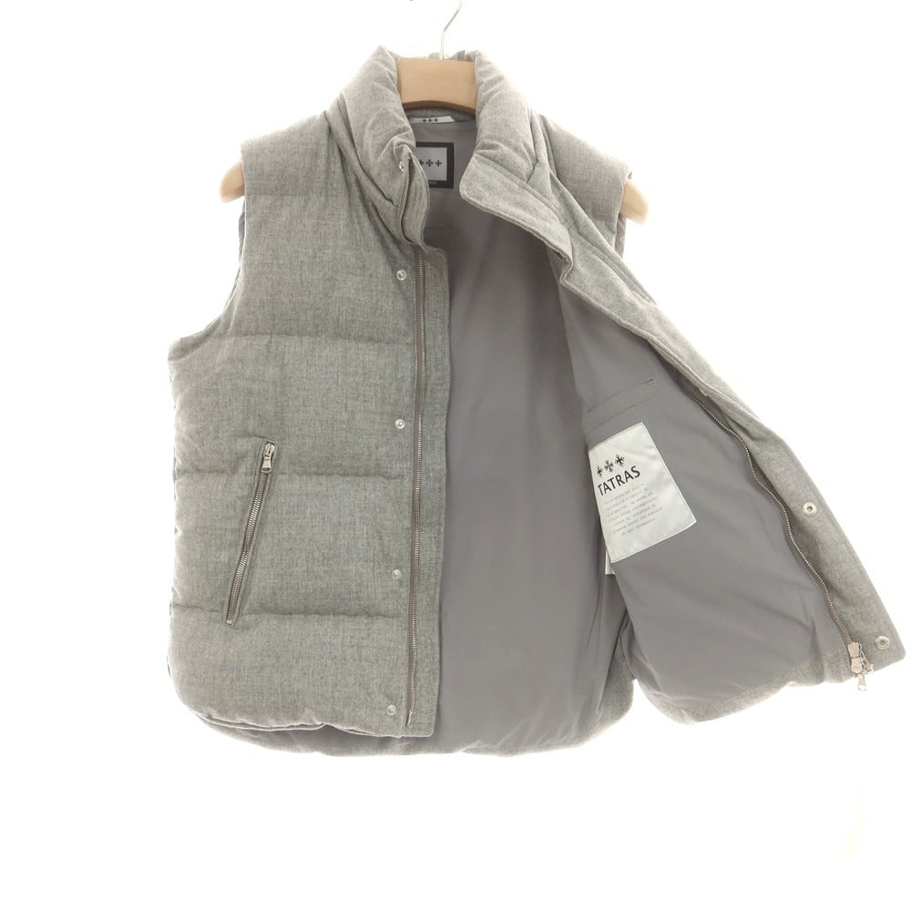 【中古】タトラス TATRAS ウールカシミヤ ダウンベスト グレー【 2 】【 状態ランクB 】【 メンズ 】