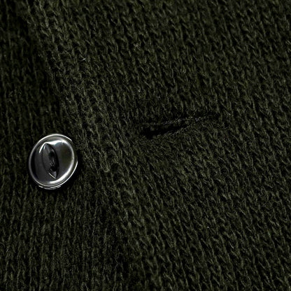 【中古】ナノユニバース nano universe アクリルナイロンウール ショールカラー カーディガン ブラックオリーブ【 L 】【 状態ランクC 】【 メンズ 】