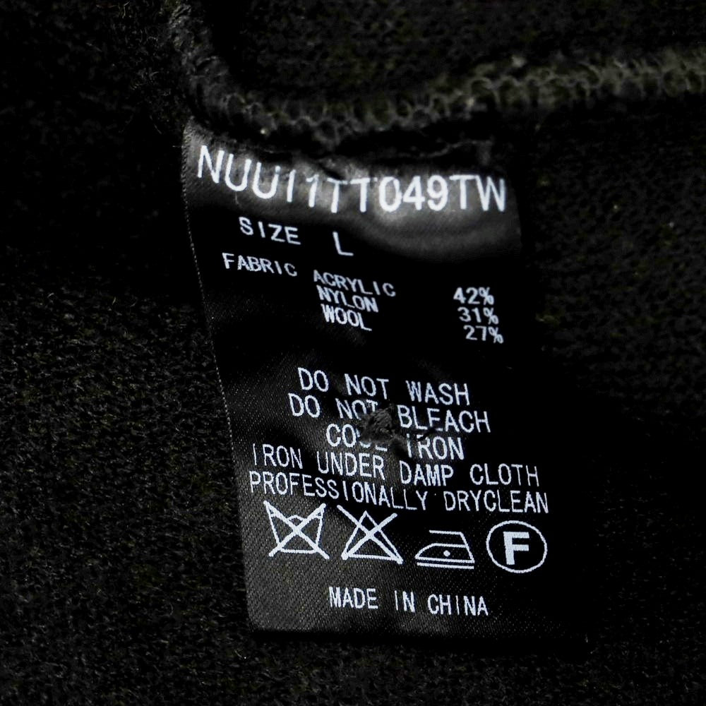 【中古】ナノユニバース nano universe アクリルナイロンウール ショールカラー カーディガン ブラックオリーブ【 L 】【 状態ランクC 】【 メンズ 】