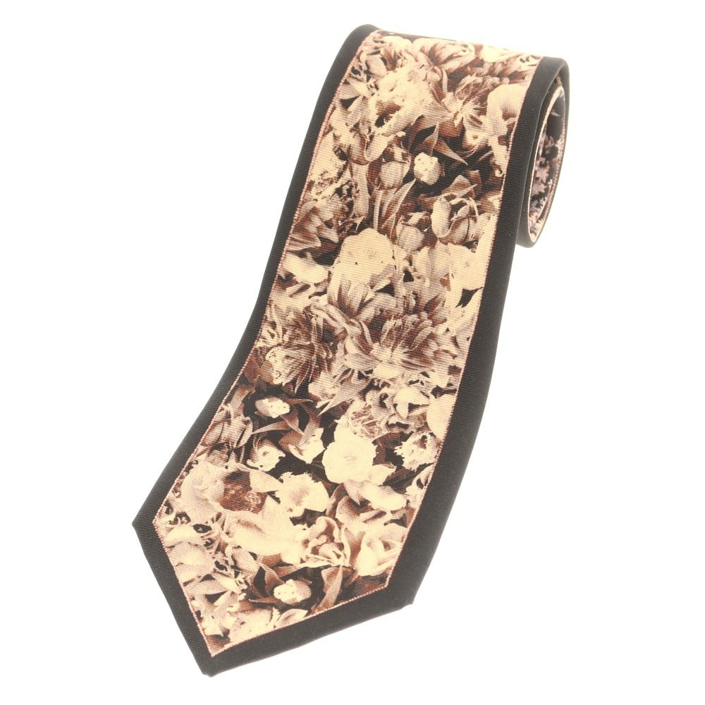 【中古】ポールスミスコレクション PAUL SMITH COLLECTION プリント ネクタイ ブラックxベージュ【 状態ランクB 】【 メンズ 】