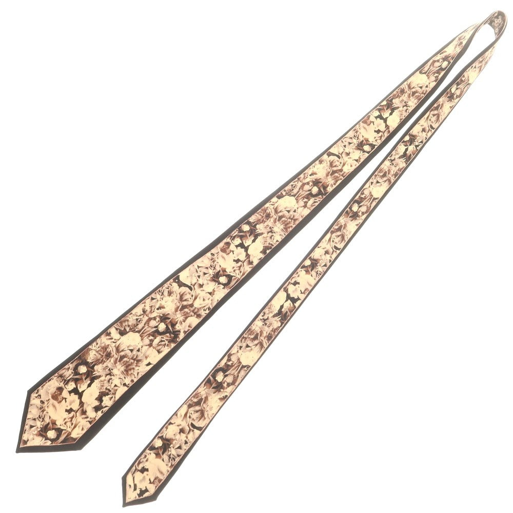 【中古】ポールスミスコレクション PAUL SMITH COLLECTION プリント ネクタイ ブラックxベージュ【 状態ランクB 】【 メンズ 】