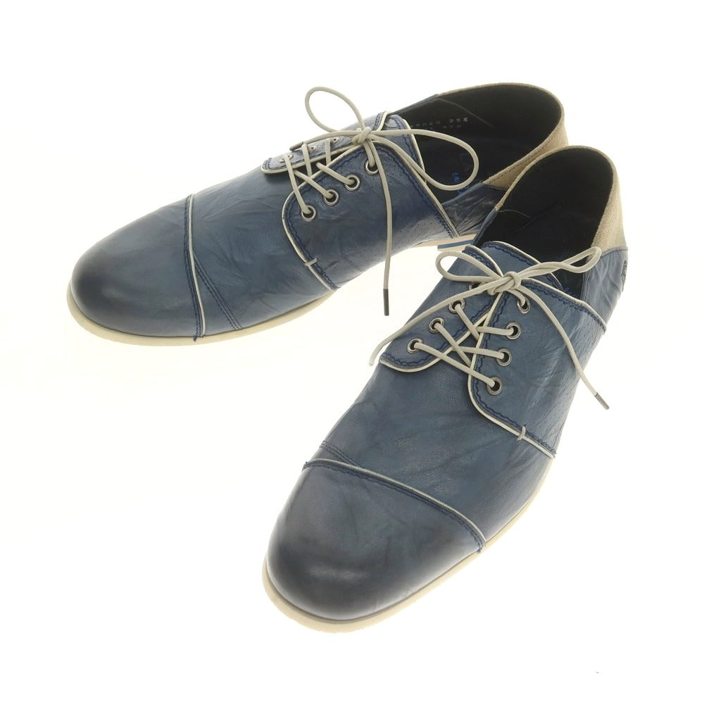 【中古】ランバンオンブルー LANVIN en Bleu レザー カジュアルシューズ ブルー【 25 1/2 】【 状態ランクA 】【 メンズ 】