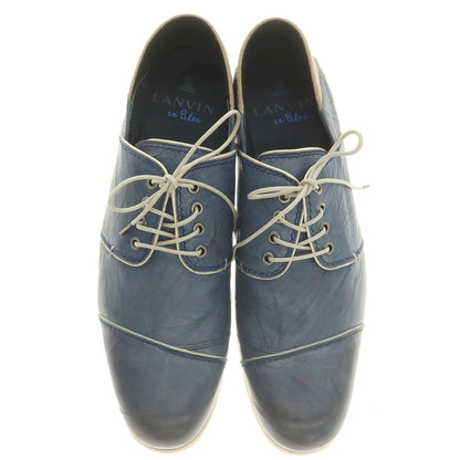 【中古】ランバンオンブルー LANVIN en Bleu レザー カジュアルシューズ ブルー【 25 1/2 】【 状態ランクA 】【 メンズ 】
