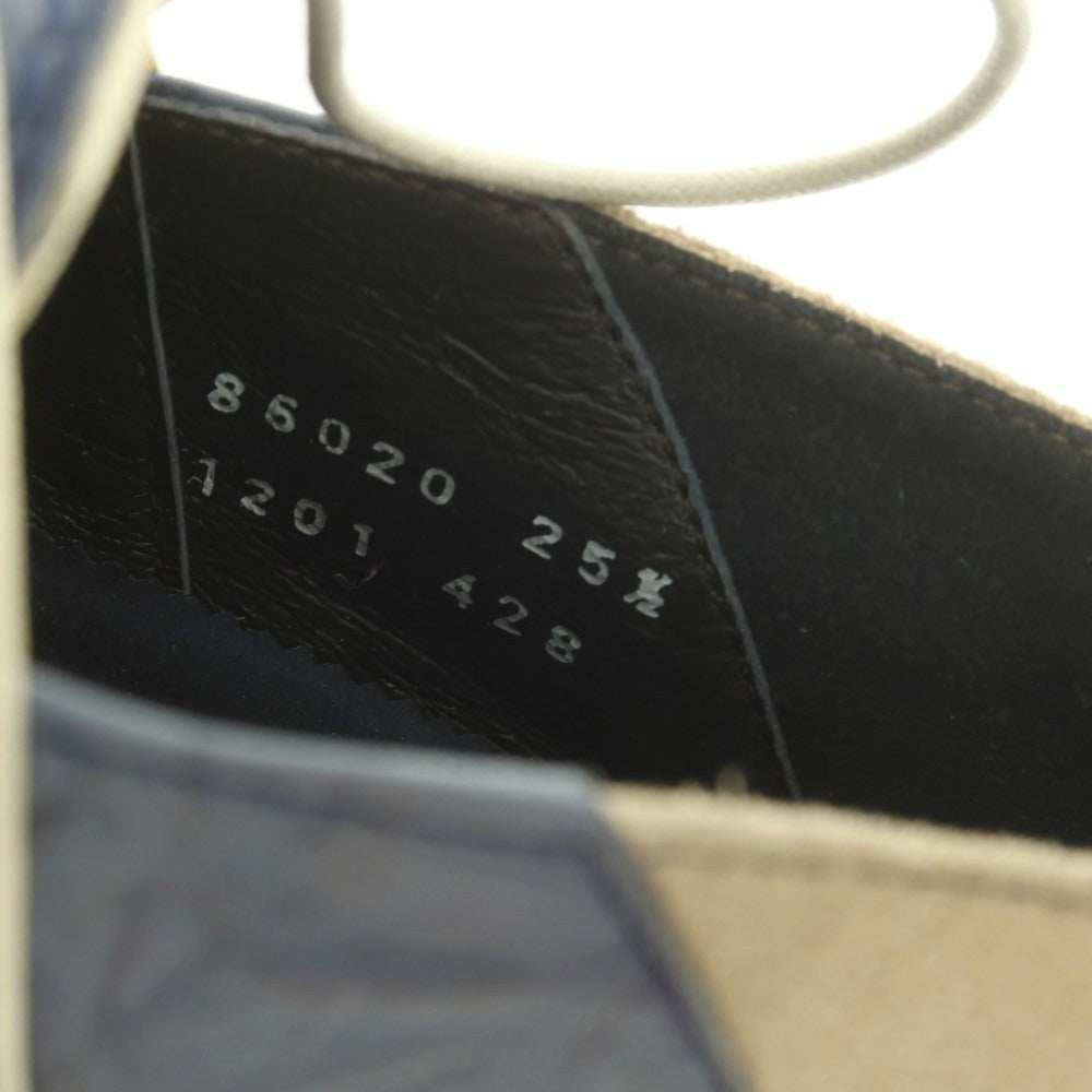 【中古】ランバンオンブルー LANVIN en Bleu レザー カジュアルシューズ ブルー【 25 1/2 】【 状態ランクA 】【 メンズ 】