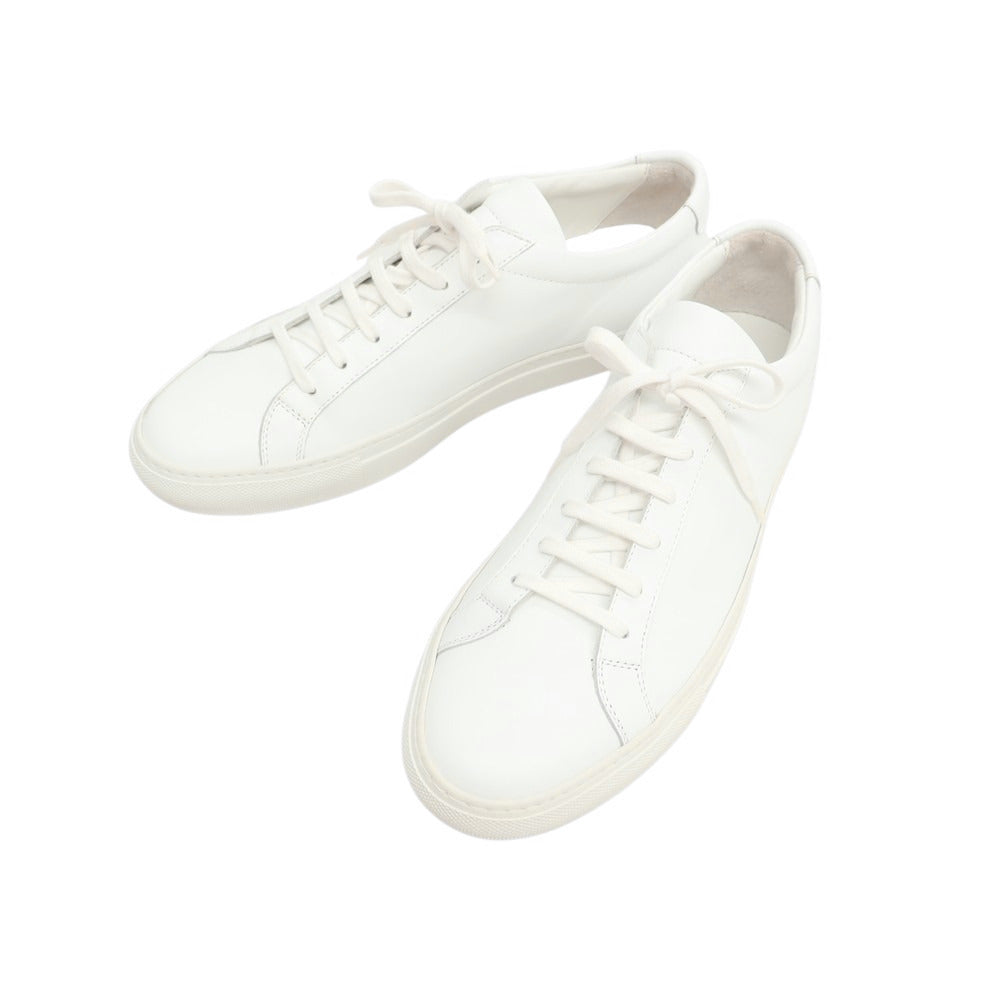 【中古】【未使用】コモンプロジェクツ COMMON PROJECTS ローカット レザー スニーカー ホワイト【 42 】【 状態ランクS 】【 メンズ 】