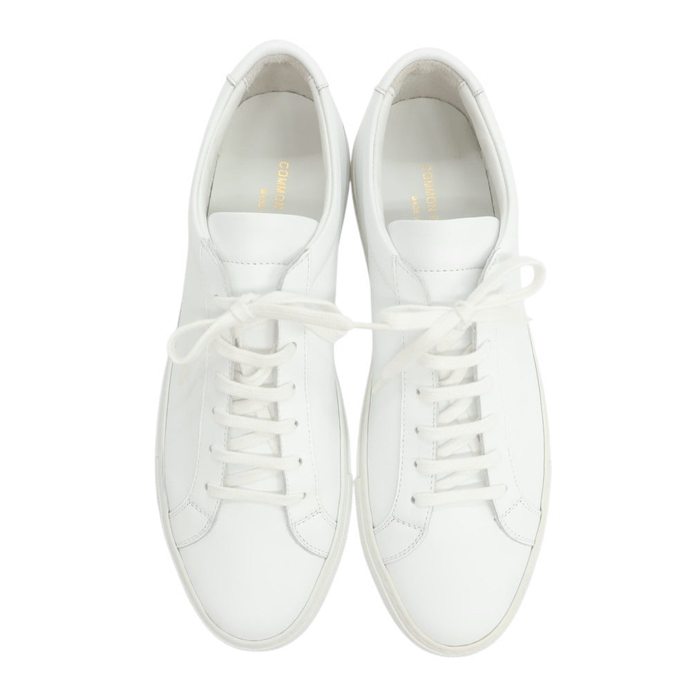 【中古】【未使用】コモンプロジェクツ COMMON PROJECTS ローカット レザー スニーカー ホワイト【 42 】【 状態ランクS 】【 メンズ 】