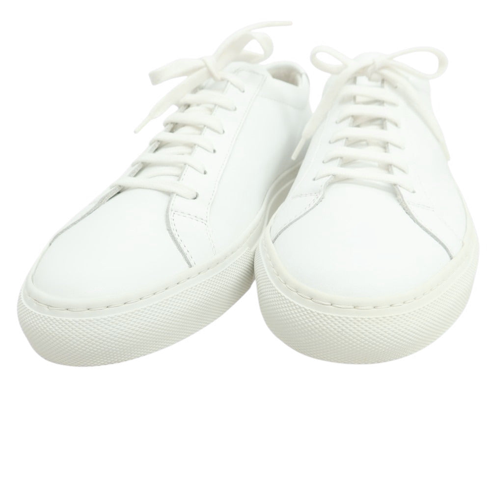 【中古】【未使用】コモンプロジェクツ COMMON PROJECTS ローカット レザー スニーカー ホワイト【 42 】【 状態ランクS 】【 メンズ 】