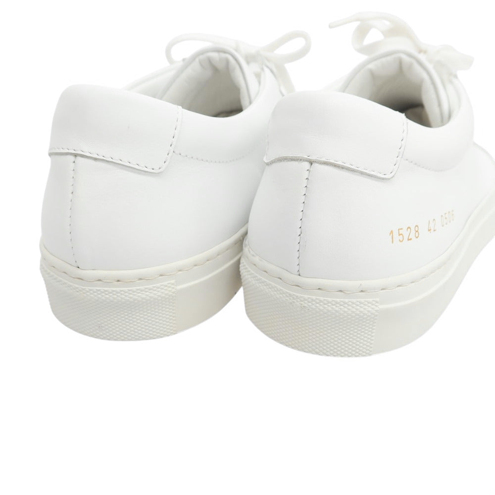 【中古】【未使用】コモンプロジェクツ COMMON PROJECTS ローカット レザー スニーカー ホワイト【 42 】【 状態ランクS 】【 メンズ 】