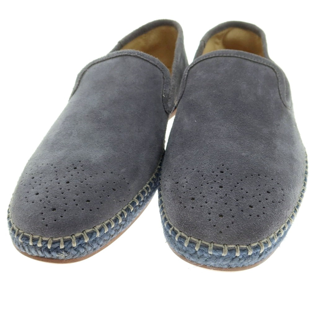 【中古】【未使用】ピーエス ポールスミス PS Paul Smith スエード エスパドリーユ スリッポン ブルーグレー【 9 】【 状態ランクS 】【 メンズ 】