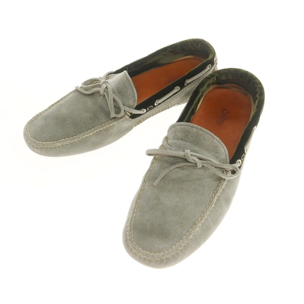 【中古】アルファンゴ Arfango スエード ドライビングシューズ セージ【 8 1/2 】【 状態ランクC 】【 メンズ 】