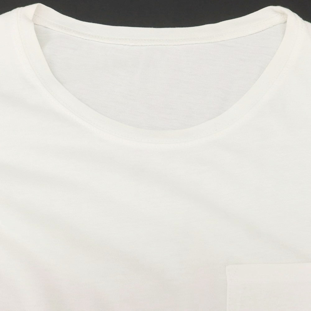 【中古】チルコロ1901 CIRCOLO 1901 コットン クルーネック ポケット 半袖Tシャツ ホワイト【 S 】【 状態ランクB 】【 メンズ 】[DPD]