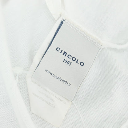 【中古】チルコロ1901 CIRCOLO 1901 コットン クルーネック ポケット 半袖Tシャツ ホワイト【 S 】【 状態ランクB 】【 メンズ 】