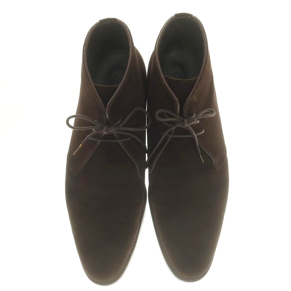 【中古】グジ guji スエード チャッカブーツ ダークブラウン【 7 】【 状態ランクB 】【 メンズ 】