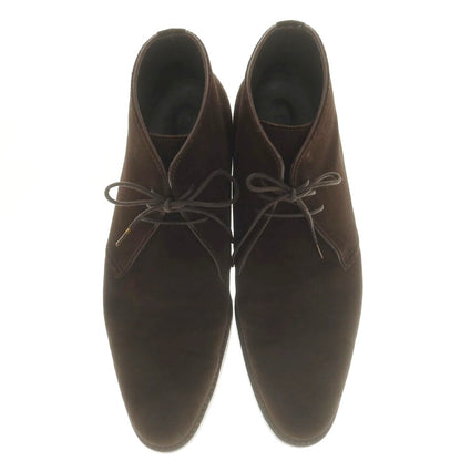 【中古】グジ guji スエード チャッカブーツ ダークブラウン【 7 】【 状態ランクB 】【 メンズ 】