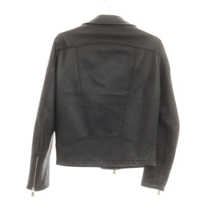 【中古】デラン Delan ラムレザー ライダースジャケット ブラック【 44 】【 状態ランクC 】【 メンズ 】