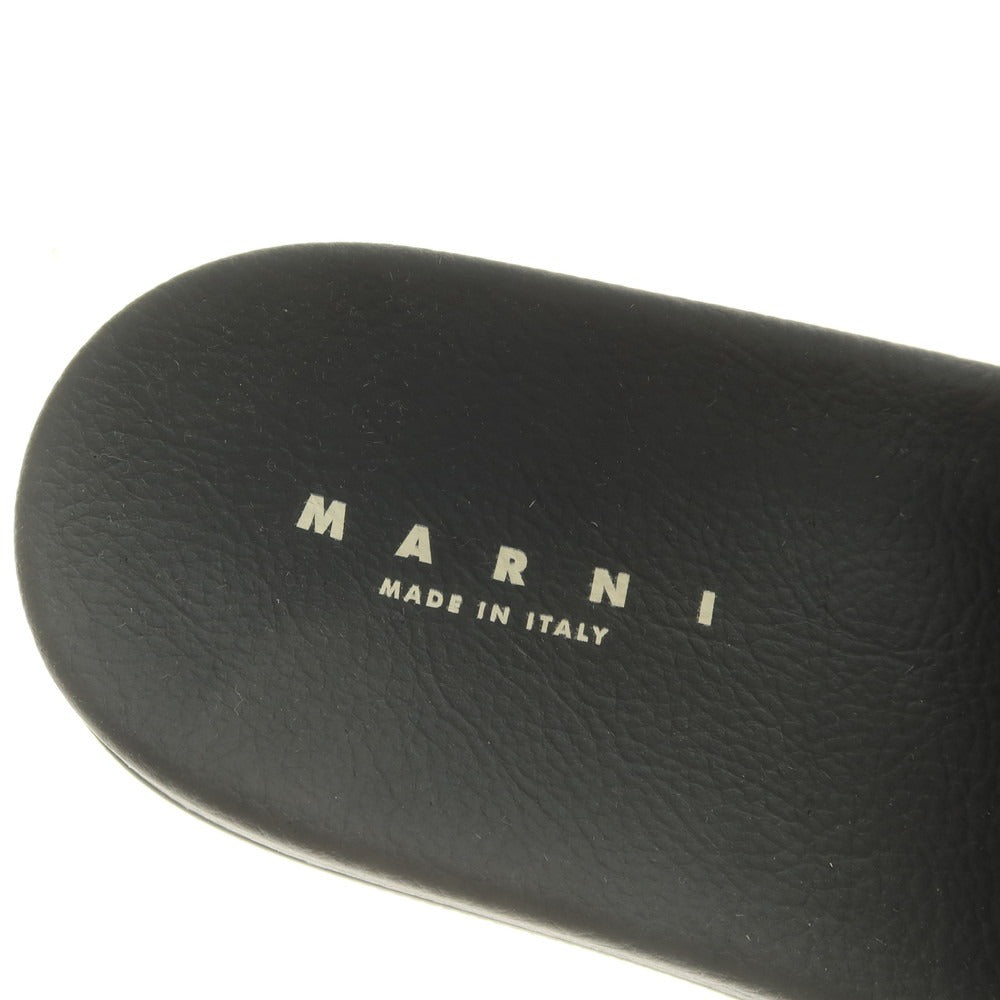 【中古】【未使用】マルニ MARNI シュート ロゴ サンダル ダークベージュ【 41 】【 状態ランクS 】【 メンズ 】