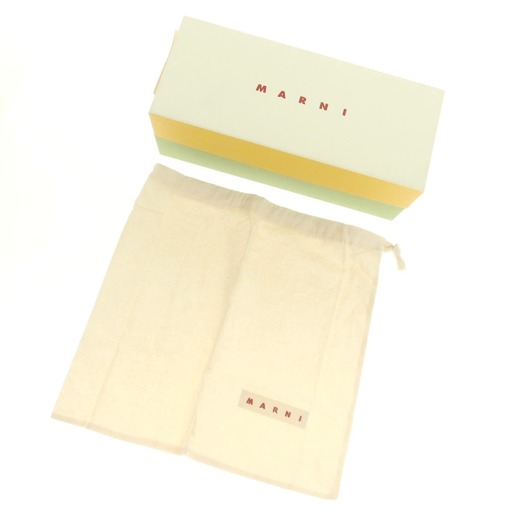 【中古】【未使用】マルニ MARNI シュート ロゴ サンダル ダークベージュ【 41 】【 状態ランクS 】【 メンズ 】