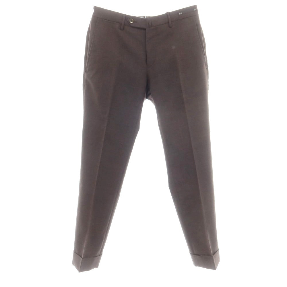 【中古】ピーティーゼロウーノ PT01 ストレッチウール ドレススラックスパンツ ブラウン系【 44 】【 状態ランクA 】【 メンズ 】