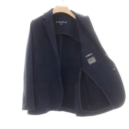 【中古】チルコロ1901 CIRCOLO 1901 コットン ジャージー カジュアルジャケット ネイビー【 48 】【 状態ランクB 】【 メンズ 】
